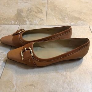Michael - Michael Kors tan leather flats 7-1/2